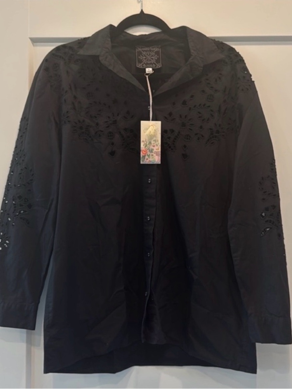 NWT - Johnny Was Jade Maricruz Eyelet Button Down - Size Small